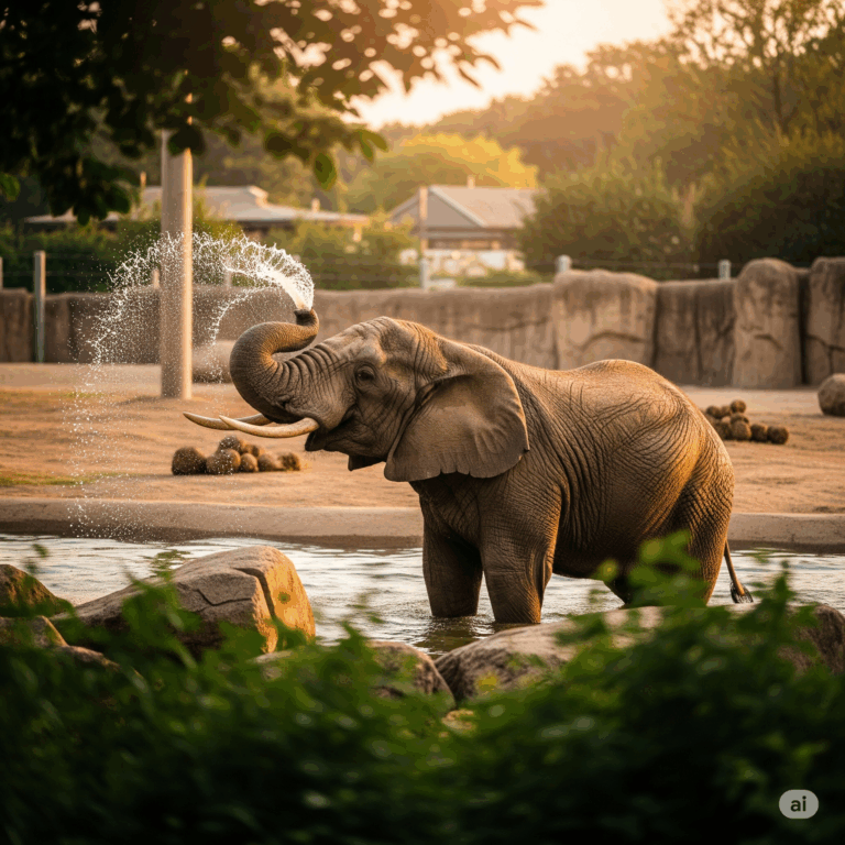 Gajah di Kebun Binatang